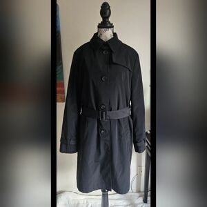 London Fog Women's Black Trench Coat